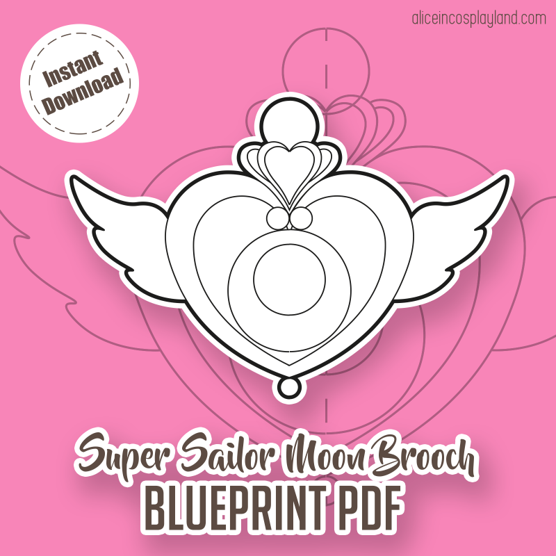 sailor moon brooch free pattern