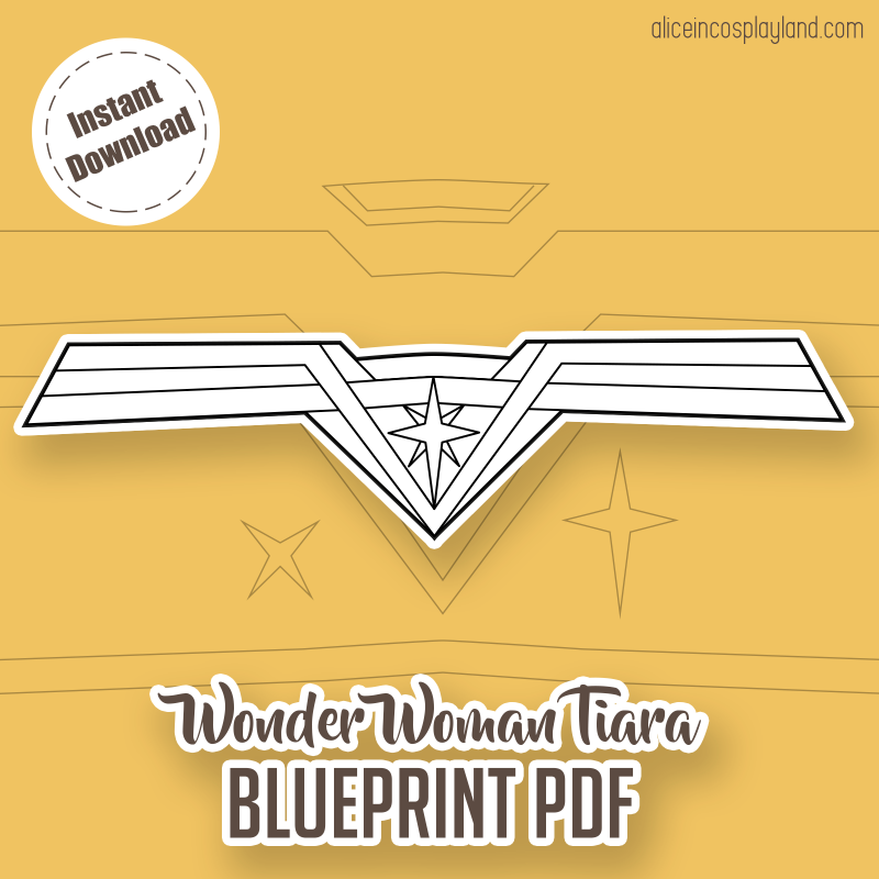 Wonder Woman Tiara free download pattern